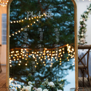 Photo d'un mariage à La Réunion – Plan de tables – Décoration florale