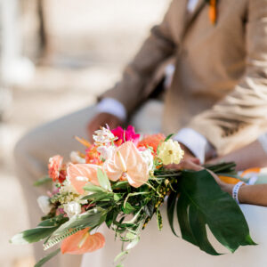 Photo d'un mariage à La Réunion – Bouquet de la mariée – Décoration florale